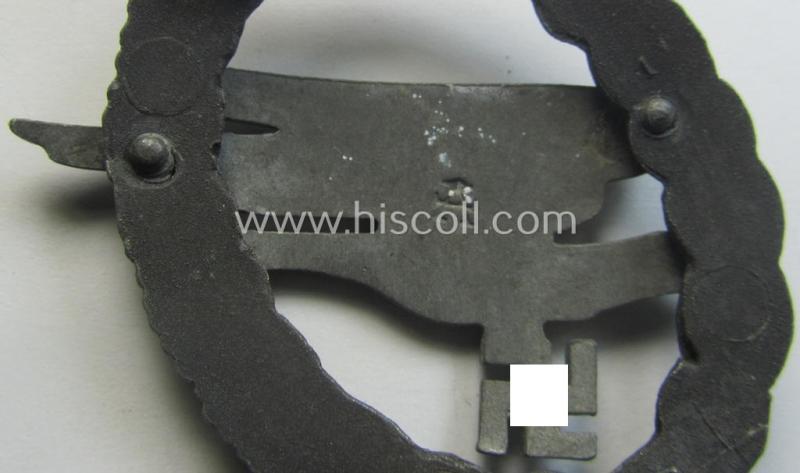 Moderately worn example of a WH (Luftwaffe) 'Fallschirmschützen-Abzeichen' by the 'Assmann & Söhne'-company