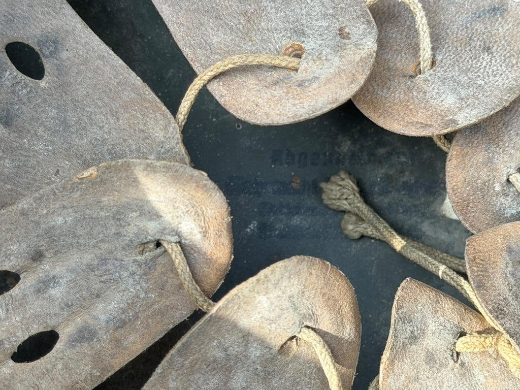 M42 Camouflage Helmet battle damage