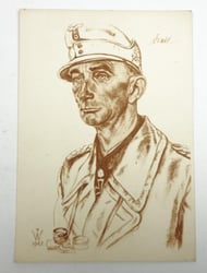German "Willrich" Type postcard "Generaloberst u. Gebirgsjäger" Dietl