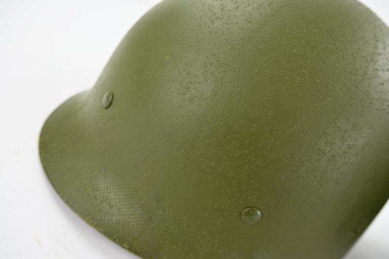 US Vietnam War Infantry helmet with camouflage cover and liner