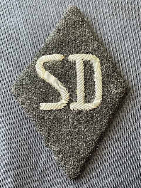 GERMAN WWII SS-SD OFFICERS TUNIC DIAMOND