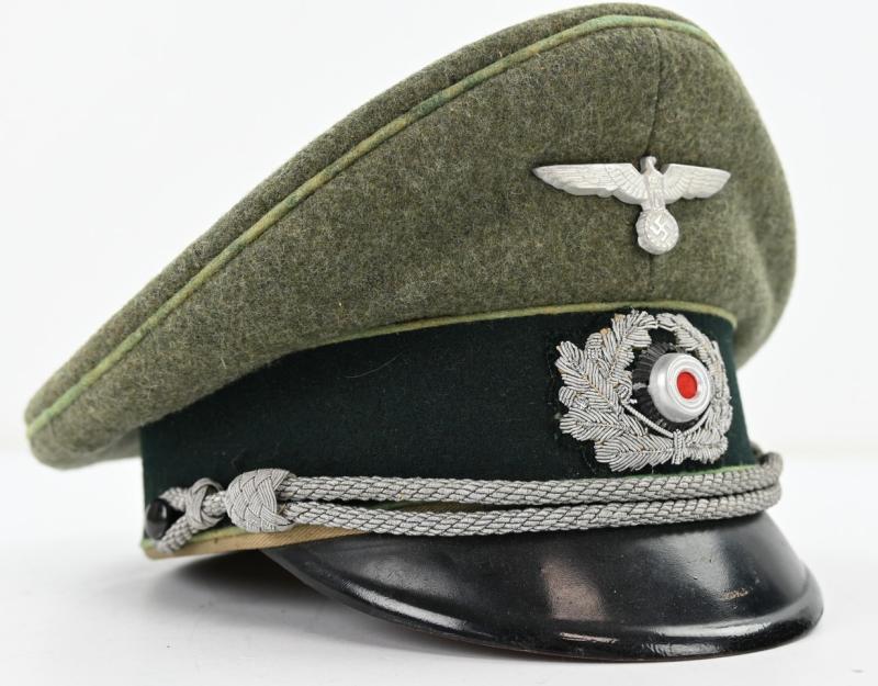 German WH Officer Visor Cap 'Panzergrenadier'