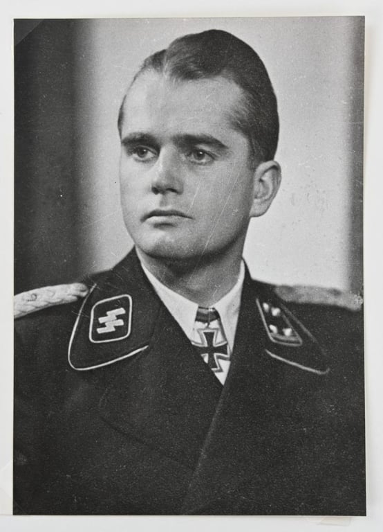 Signature of Waffen-SS KC-OLC Recipient Paul-Albert Kausch