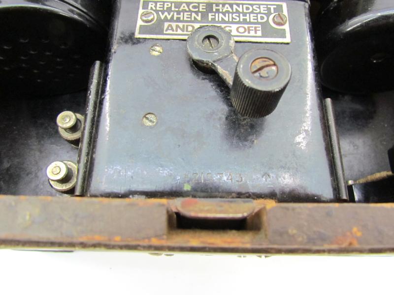 British WWII MK2 Field Telephone Set-F