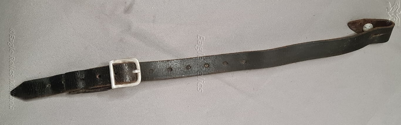 Early Leather Chinstrap for the combat Helmet