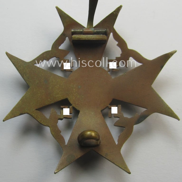 Superb - and actually fairly scarcely encountered! - 'Spanienkreuz ohne Schwerten in Bronze' being a neat non-maker-marked example that was produced by a to date still unidentified maker