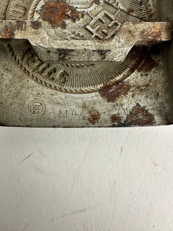 Early Hitlerjugend belt and buckle "rzm"M4/39