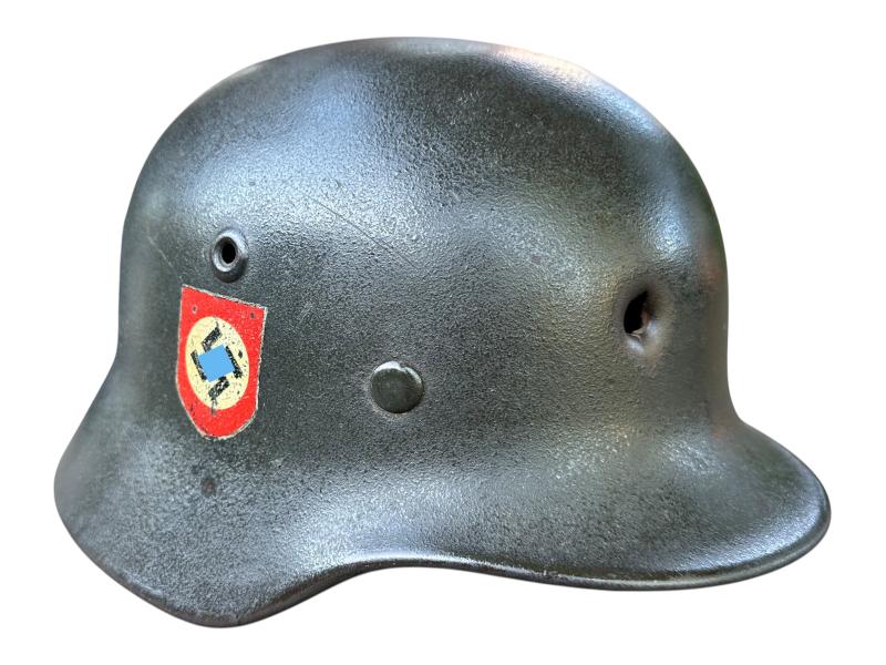 Q64 Polizei Double Decal Helmet '' Battle-Damage ''