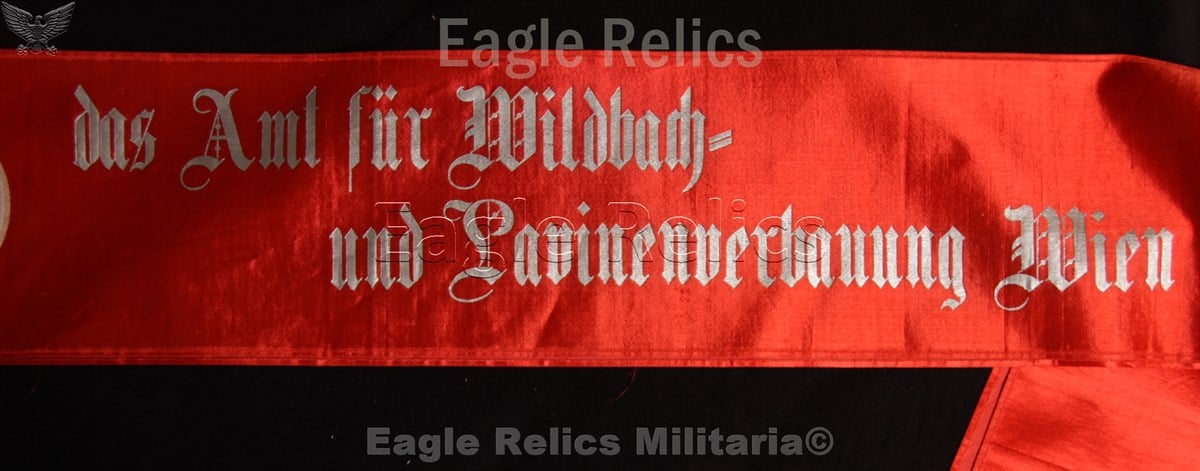 3 metre Long NSDAP Austrian Funeral Sash "Vienna"