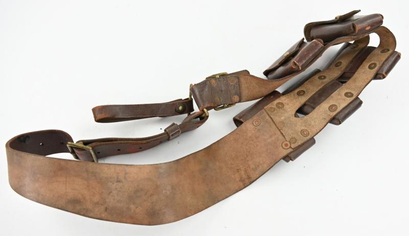 British WW1 P-1903 Leather Ammo Bandoleer