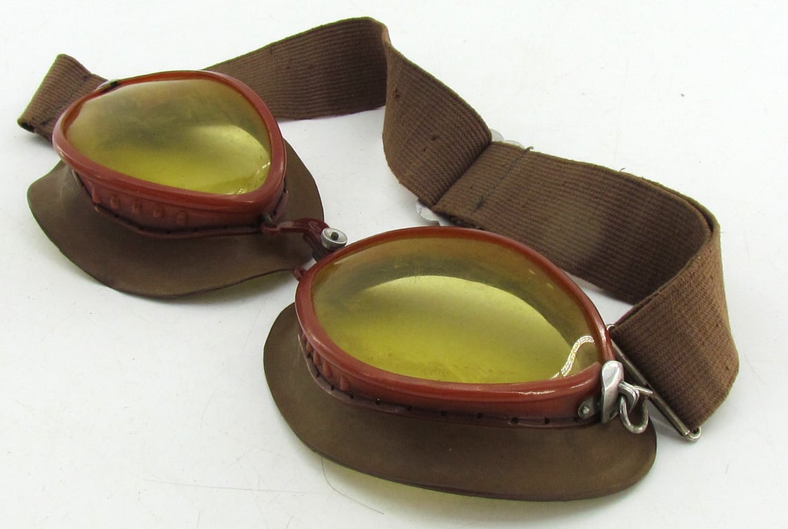 1930s–1940s Motorcycle / Protective Goggles – Kradmelder Style