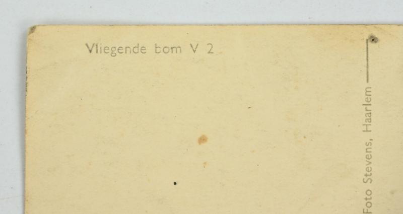 Dutch WW2 Postcard V-2 Rocket