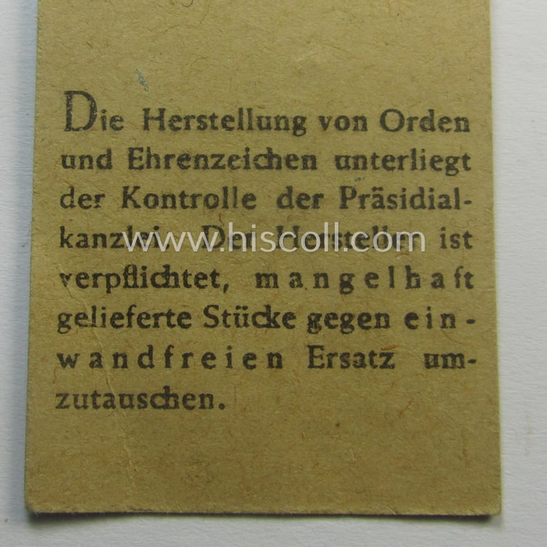 Neat - and only 9 mm. sized! - miniature-lapel-pin depicting an: 'Infanterie Sturmabzeichen in Silber' (or: silver-class assault-badge ie. IAB) being a non-maker-marked example that comes mounted onto its period 'LDO'-card