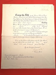 RARE ORIGINAL OBE CITATION HAND SIGNED BY HRH...
