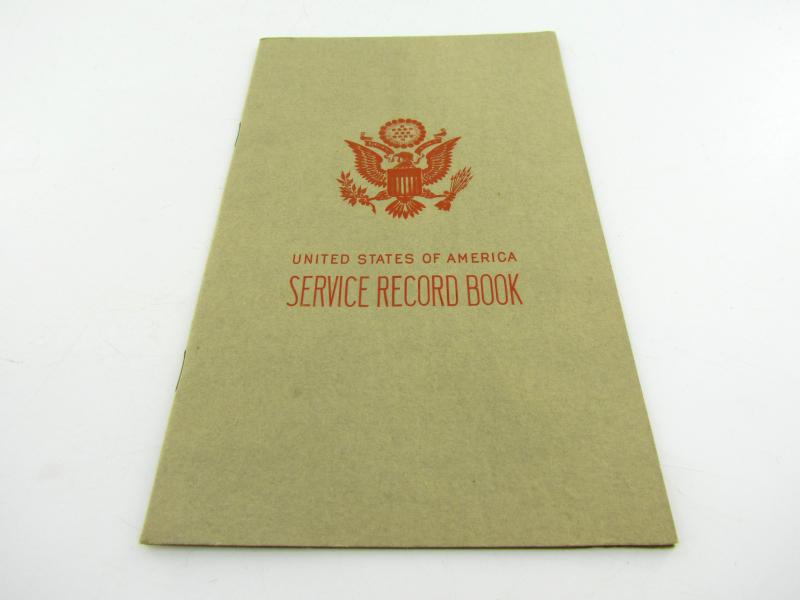 US WWII Service Record Book - Unissued