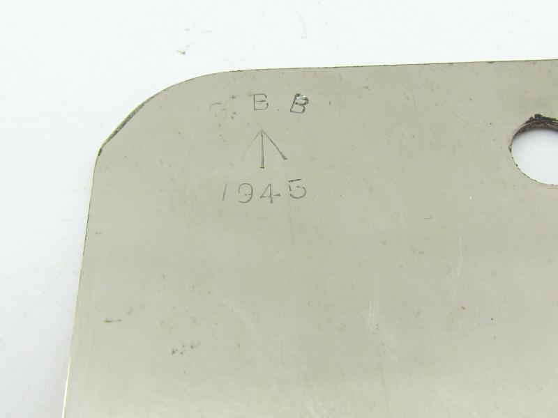 British 1945 dated signal mirror and fabric case