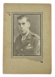 US WW2 Paratrooper Portrait Picture