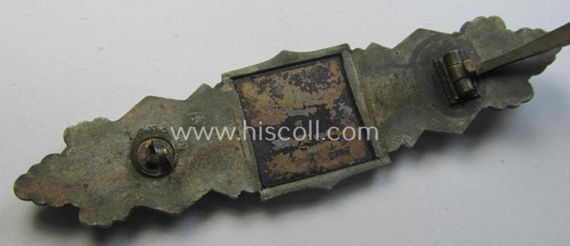 'Nahkampfspange in Bronze' (or: bronze-class close-combat clasp ie. CCC) being a maker- (ie. 'F.&B.-L.'-) marked- and/or minimally converse-shaped specimen as was produced by the maker- (ie. 'Hersteller') 'Funcke u. Brüninghaus'