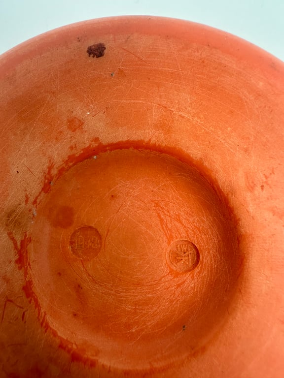 Orange coloured Wehrmacht bakelite 'Salzbuchse' 1942