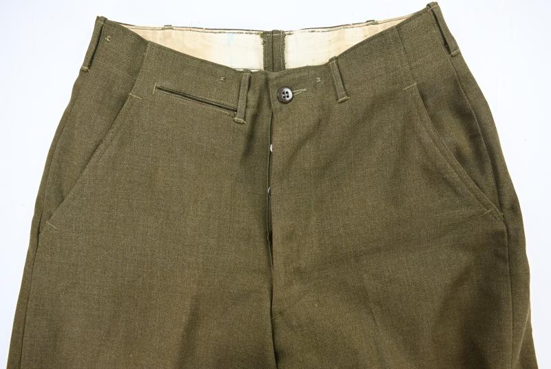 US WW2 Named M-1937 Wool Trousers