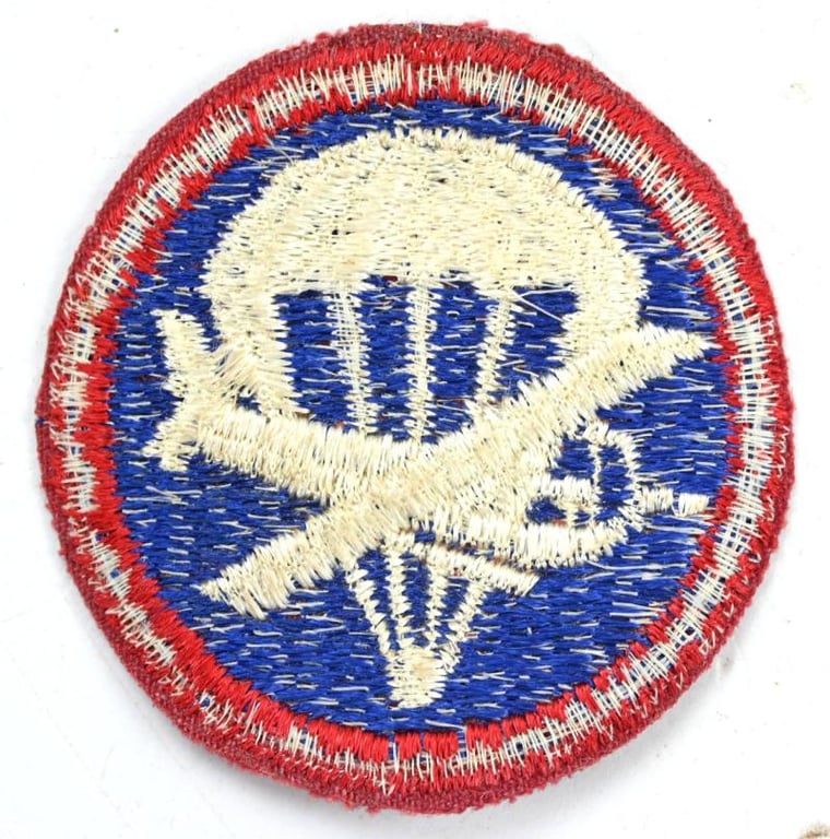 US WW2 Enlisted Men Combined Glider/Parachute Cap badge