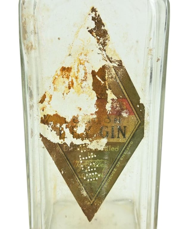 British WW2 Bottle of Gin 'Nebo Monastery'