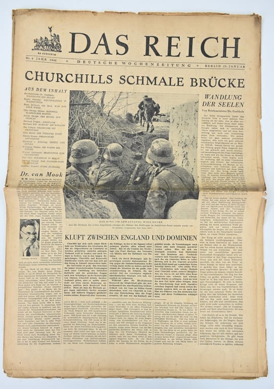 German Newspaper “Das Reich” January 1942
