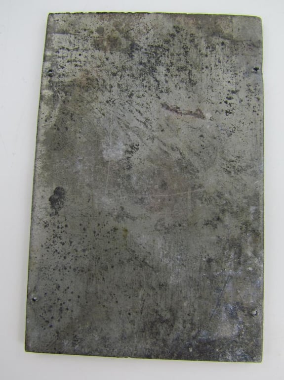 Original German Newspaper Photo “Druckplatte” (printing plate)