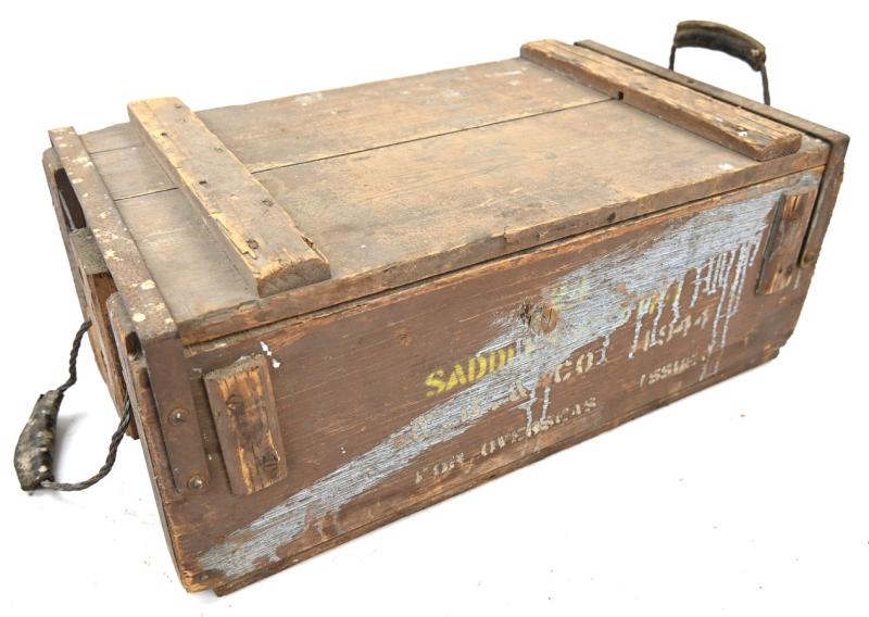 British WW2 RAF saddles box