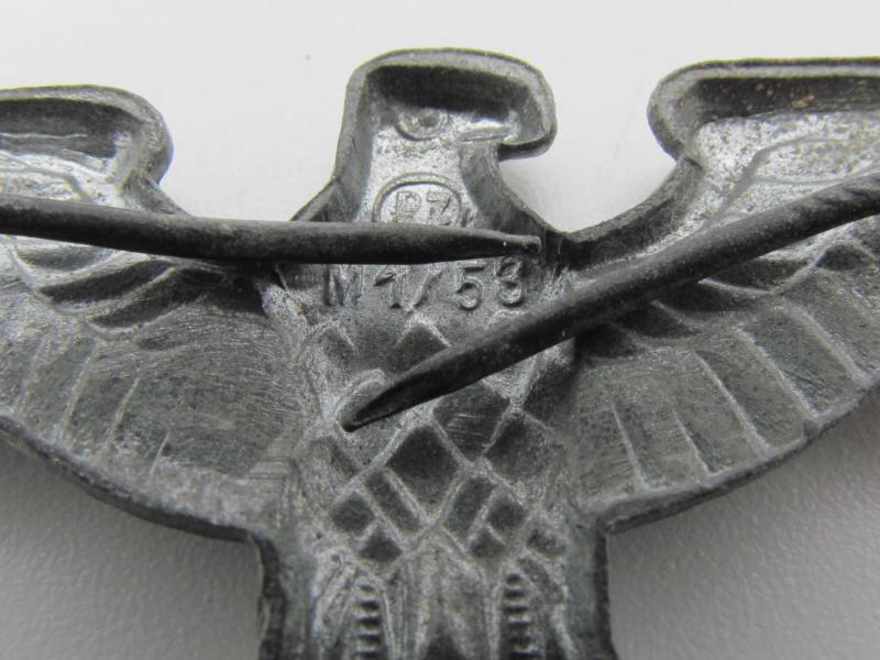 Third Reich Railroad and Postal Cap Eagle M1/53