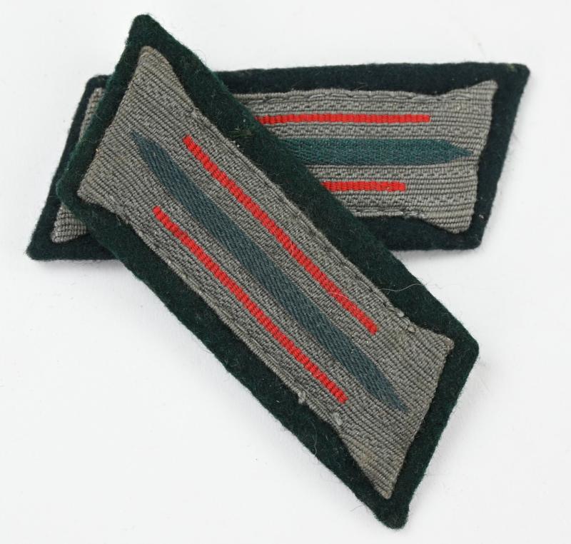 German WH EM Artillery Collar Tabs