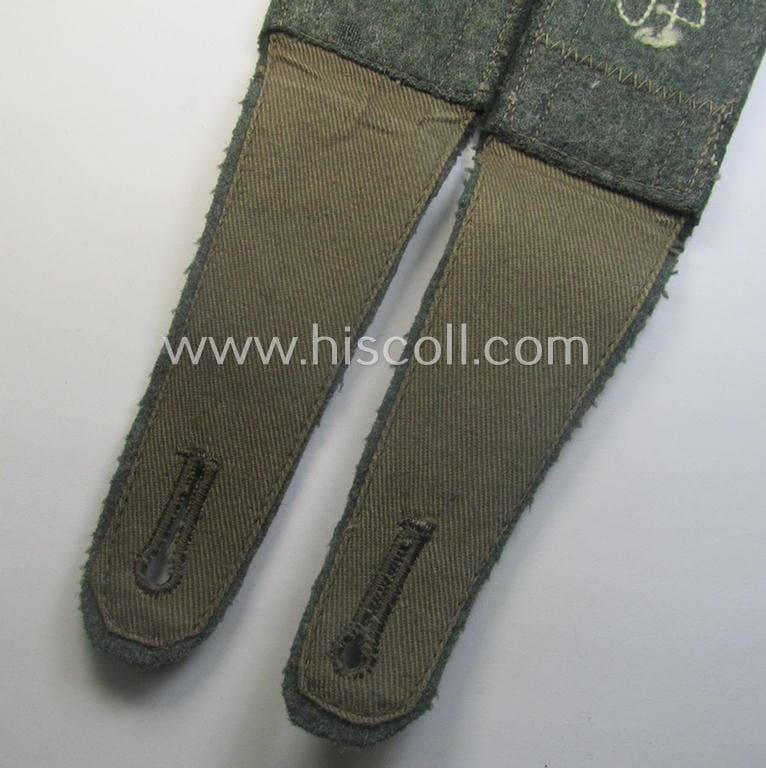 'Virtually mint' pair of WH (Heeres) neatly 'cyphered' ('M36'- ie. 'M40'-pattern and/or pointed-style) NCO-type shoulderstraps: 'Uffz. des Infanterie-Rgts. 40'