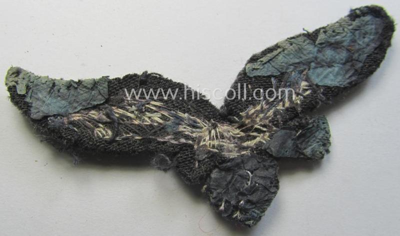 WH (LW) officers'- (evt. NCO-) type, hand-embroidered breast-eagle (ie. 'Brustadler für Offiziere der LW')