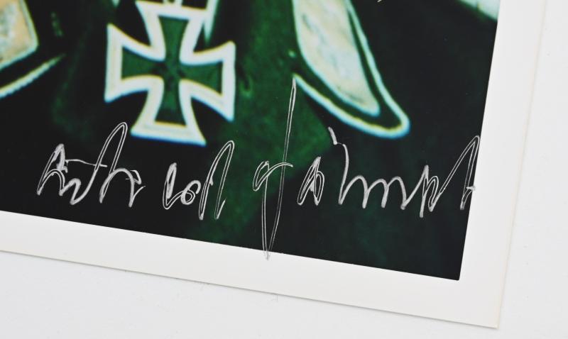 Signature of Luftwaffe KC Recipient 'Erhard Jähnert'