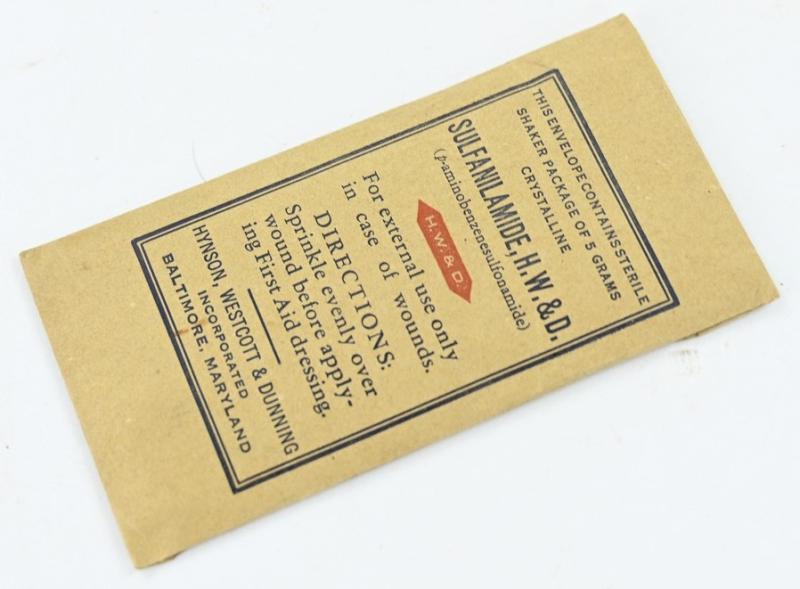 US WW2 Sulfanilamide Package