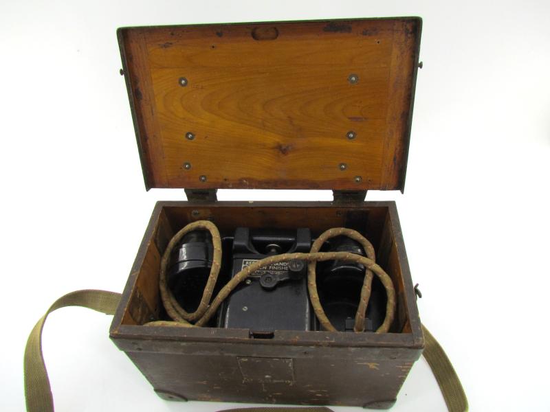 British WWII MK2 Field Telephone Set-F