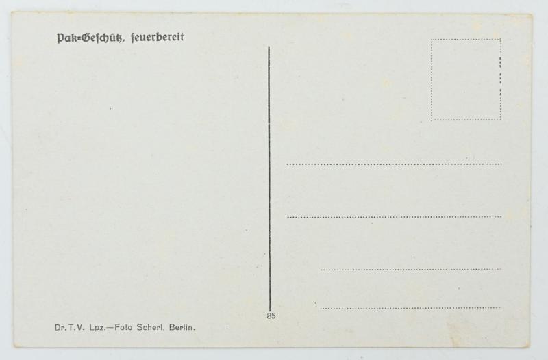 German WH Postcard 'PAK Geschutz'