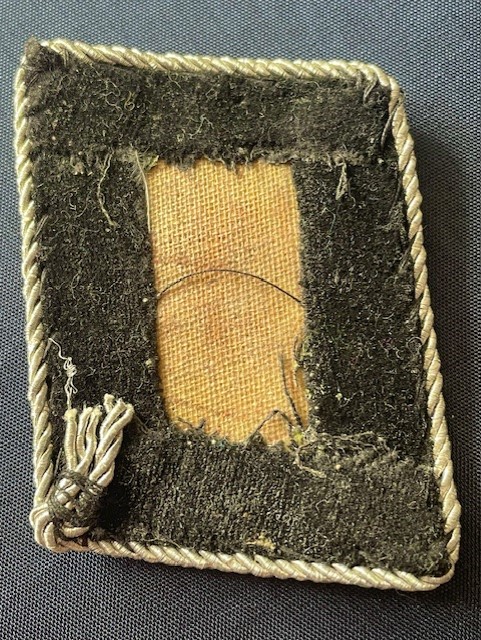 FINE PAIR OF ORIGINAL GERMAN WWII WAFFEN -SS HIGH RANKING COLLAR PATCHES