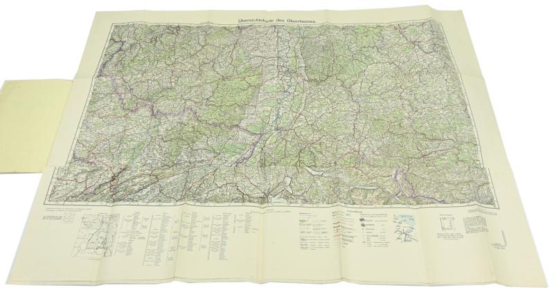 German Third Reich Era Roadmap 'Oberrheines'