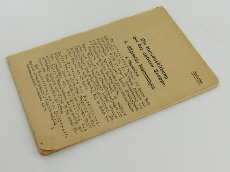 Wehrmacht short training in the active group