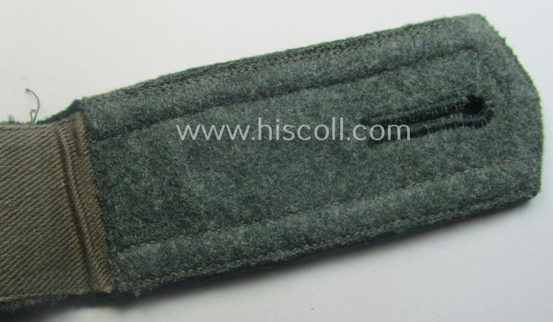 Single - and actually not that often seen! - WH (Heeres) NCO-type (ie. 'M36-/M40'-pattern- and 'pointed styled') 'cyphered' shoulderstrap as was intended for usage by an: 'Uffz. des Pionier-Rgts. 14'