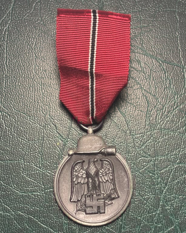 Eastern Front Medal with Ribbon "65" Klein & Quenzer