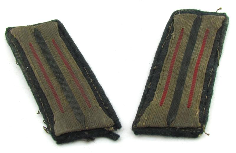 Wehrmacht ( Heer ) Panzerjäger Collar Tabs