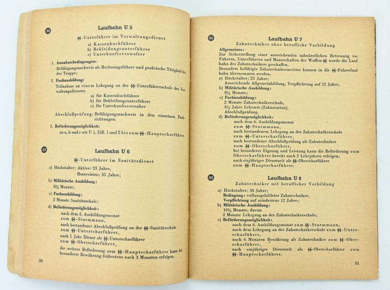 German Waffen-SS Recruitment Booklet 'Dich Ruft die SS'