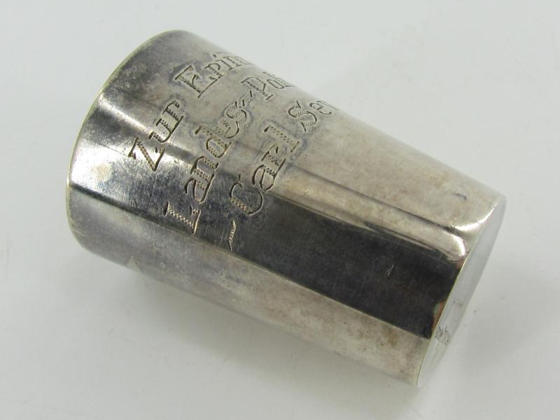 Silver presentation cup for police school 'Carl Severing'