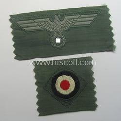 Early- (ie. mid-) war-period, WH (Heeres) cap-eagle &...