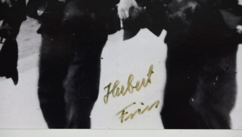 Signature of Luftwaffe Fallschirmjager KC Recipient 'Herbert Fries'
