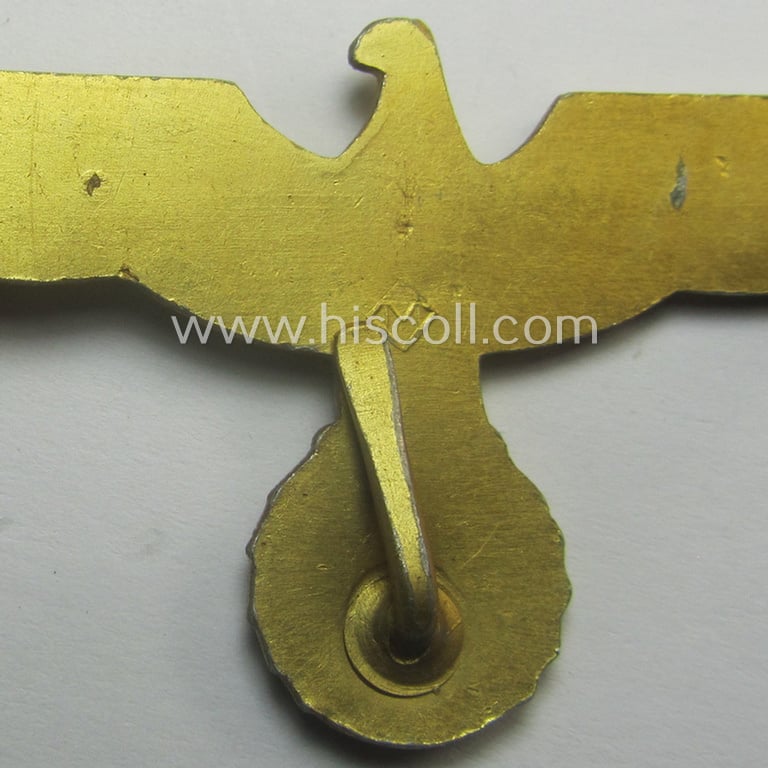 WH (KM) bright-golden-toned, light-weight- (ie. aluminium-) based breast-eagle ('Brustadler') being a neatly 'M'- (ie. 'Maedicke'-) marked example