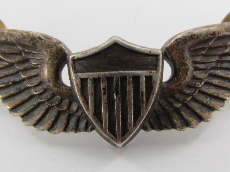 Original US Army Air Force Pilot Badge, By O.C Tanner SLC Utah