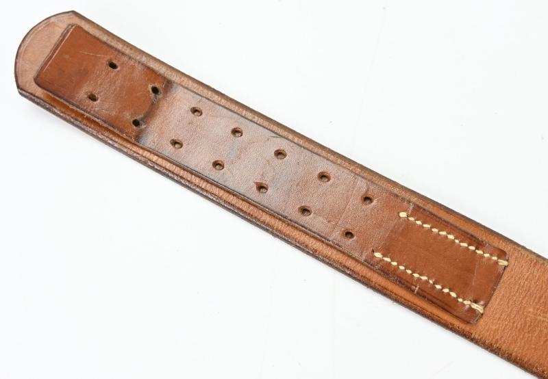 German LW Brown Leather Combat Belt